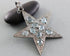 Pave Diamond Aquamarine Star Pendant, (DP-1923)